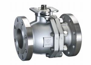 STAINLESS STEEL 2 PIECE FLANGED BALL VALVE
